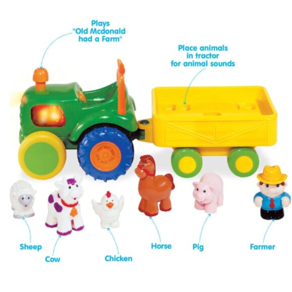 Kidoozie Funtime Tractor with farm animals toy - Picture 2 of 2